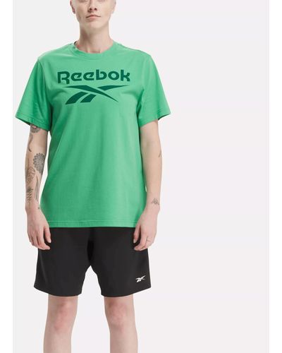Reebok Identity Big Stacked Logo T-shirt - Green