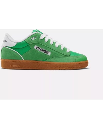 Reebok X Pleasures Club C Bulc Shoes - Green