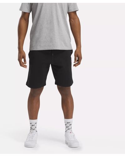 Reebok Identity Small Logo Fleece Shorts - Gray