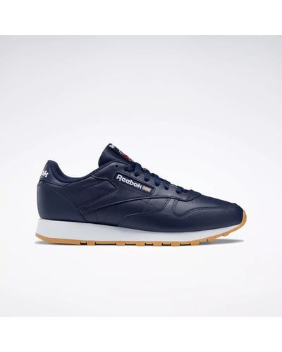 Reebok Unisex Adult Classic Leather Sneaker - Blue