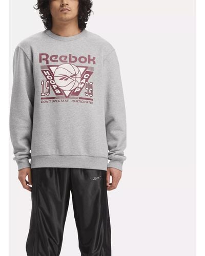 Reebok Basketball Seasonal Crew Sweatshirt - Gray