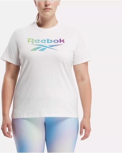 Reebok Gradient Graphic T-shirt (plus Size) - White