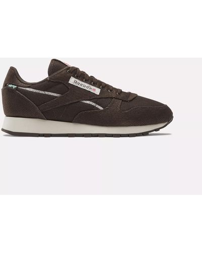 Reebok Classic Leather Shoes in Metallic | Lyst