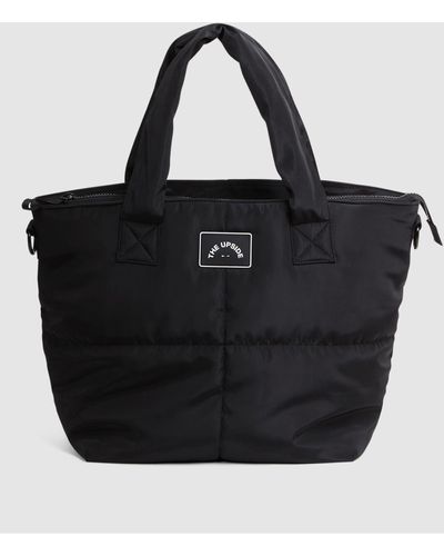 The Upside Upside - Black The Quilted Tote Bag