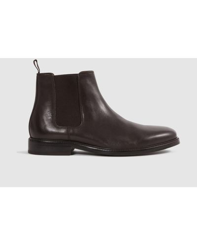 Reiss Renor - Brown Leather Chelsea Boots