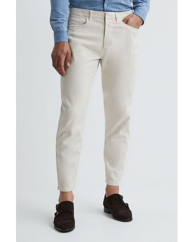 Reiss Hammond - Stone Brushed Cotton Relaxed Fit Pants, 34 - Multicolor