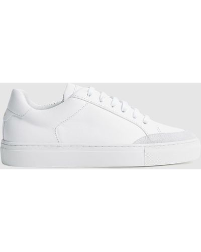 Reiss Ashley - Leather Sneakers - White