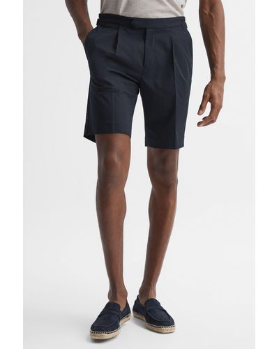 Reiss Shore - Navy Side Adjuster Shorts, 36 - Blue