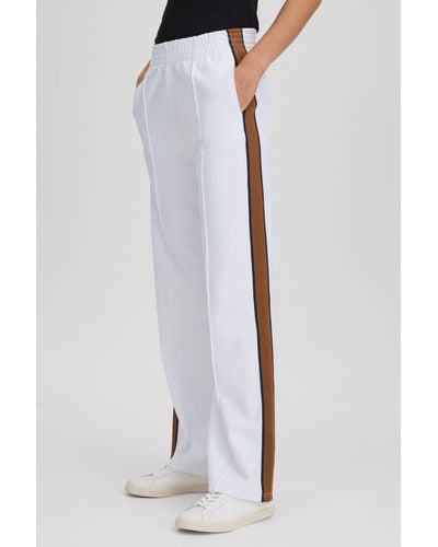 The Upside Elasticated Waist Side Stripe Sweatpants - White