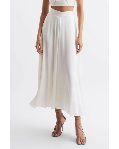 Reiss Ruby - Ivory Occasion Maxi Skirt, Us 12 - White