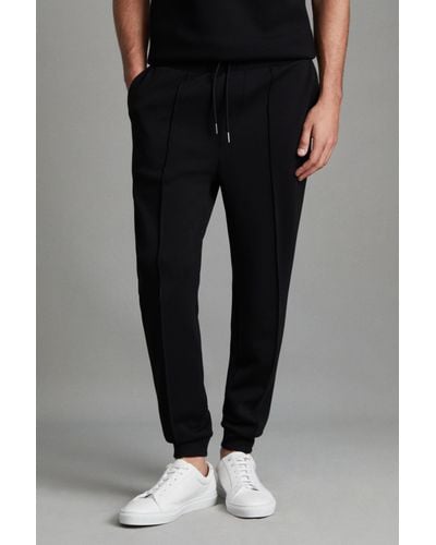 Reiss Premier - Black Drawstring Loungewear Sweatpants