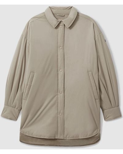 Scandinavian Edition Padded Shirt Jacket - Natural