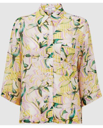 Reiss Rose Scarf Printed Shirt