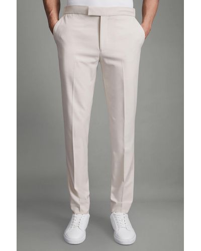 Reiss Found - Stone Relaxed Drawstring Pants - Multicolor