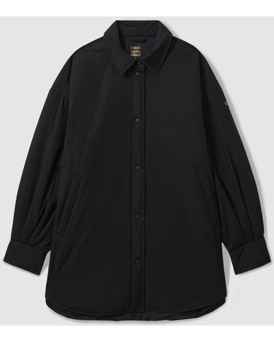 Scandinavian Edition Padded Shirt Jacket - Black