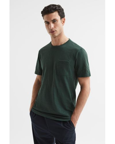PAIGE Kenneth - Short Sleeve T-shirt, Shadow Fields - Green