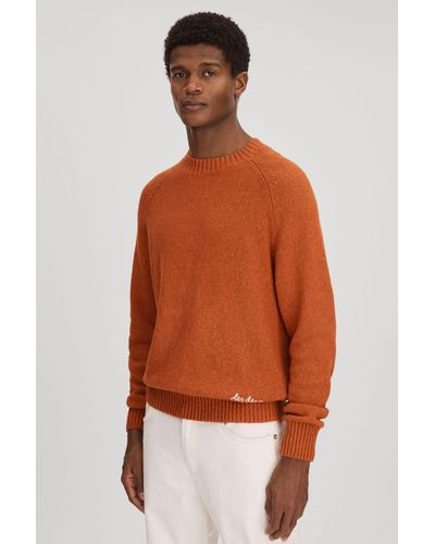 Les Deux Les Boucle Crew Neck Sweater - Orange