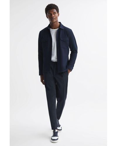 Reiss Heron - Navy Tapered Pants - Blue