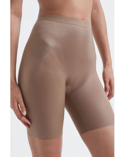 Spanx Shapewear Firming Mid-thigh Shorts - Brown