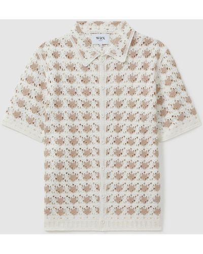 Wax London Crochet Shirt - White