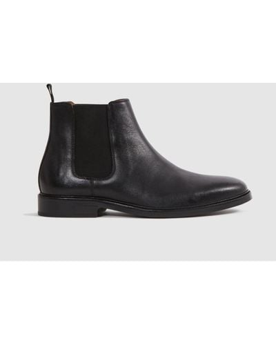 Reiss Renor - Black Leather Chelsea Boots