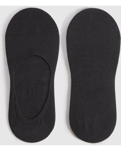 Reiss Axis - Black Sneaker Socks, Uk S/m