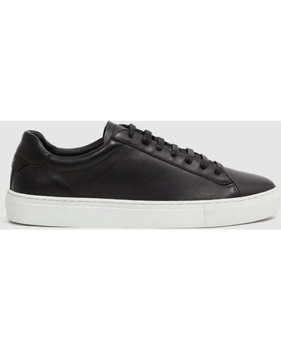 Reiss Finley - Black Leather Sneakers, Us 8