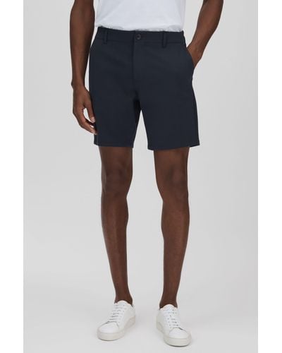 PAIGE Tailored Knitted Shorts - Blue