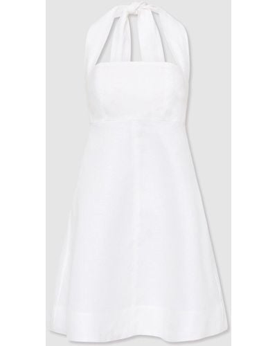 Bondi Born Linen Mini Dress - White