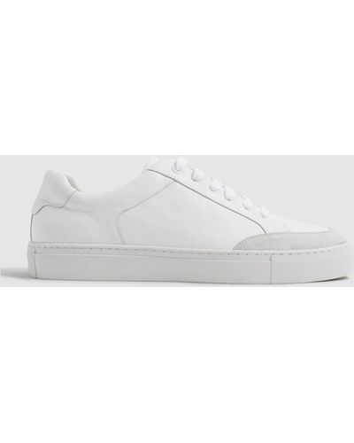 Reiss Ashley - White Leather Sneakers, Us 11