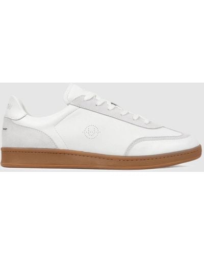 Unseen Footwear Leather Suede Sneakers - White