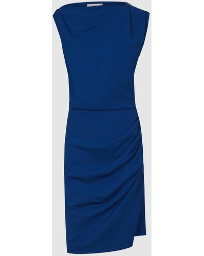 Reiss Bali - Ruched Bodycon Dress - Blue