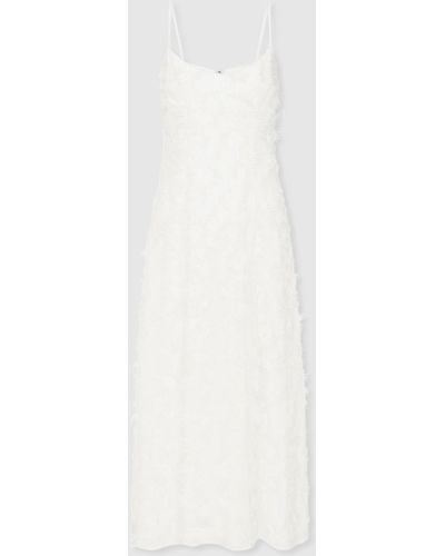 Anna Quan Applique Drop Waist Maxi Dress - White