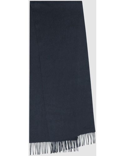 Reiss Picton - Airforce Blue Cashmere Blend Scarf