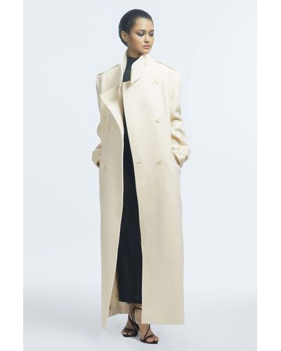 Double Breasted Long Coats for Women Up to 69 off Lyst