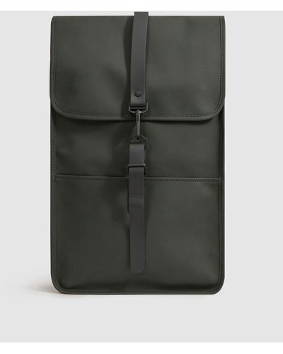 Rains Flap Backpack, Green - Gray