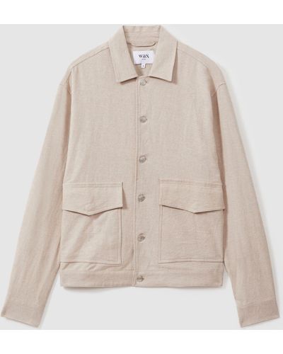 Wax London Linen-cotton Jacket - Natural
