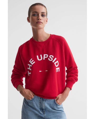 Reiss Newport - Red The Upside Crew Neck Sweater