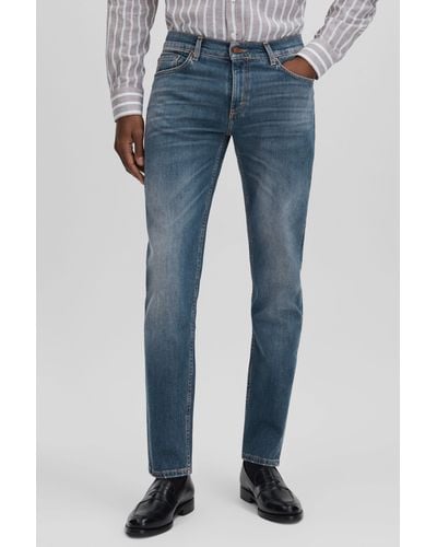 Oscar Jacobson Oscar Slim Fit Jeans - Blue