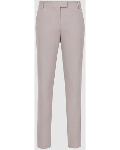 Reiss Joanne - Slim Fit Tailored Pants - Gray
