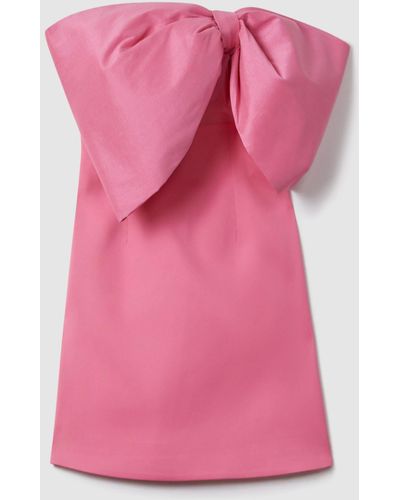 Rachel Gilbert Rachel Bow Mini Dress - Pink