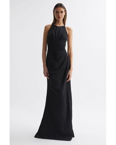 Halston Sleeveless Embellished Maxi Dress - Black