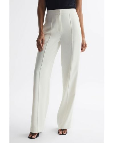 Reiss Aleah - Cream Petite Pull On Pants - Natural