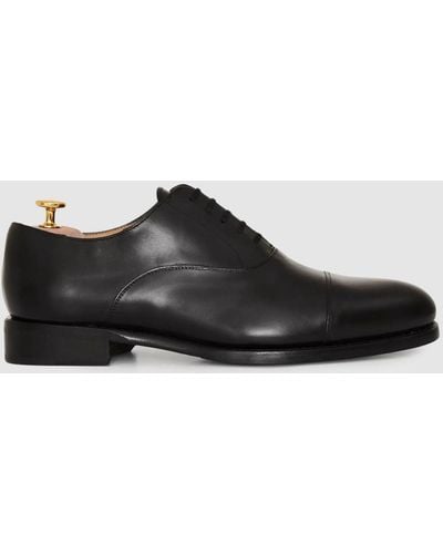 Oscar Jacobson Oscar Leather Oxford Shoes - Black