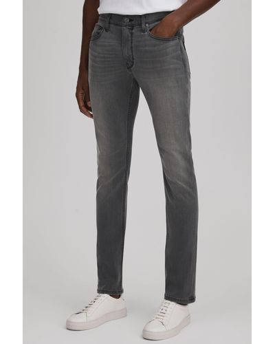 PAIGE Slim-fit Stretch Jeans - Gray