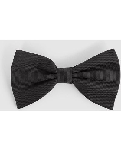 Reiss Boyle - Black Grosgrain Silk Bow Tie, One