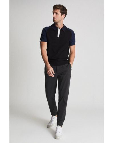 Reiss Mead - Black Golf Cuffed Pants, Uk 30 R - Blue