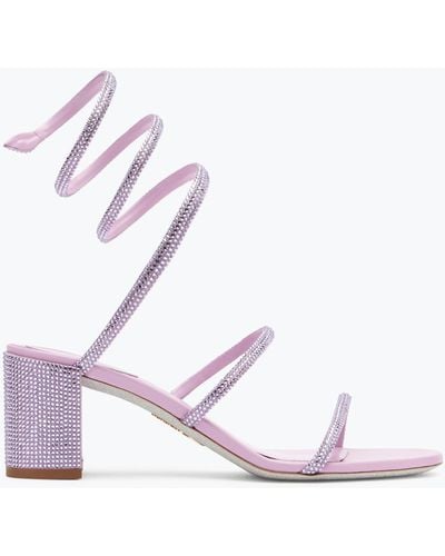 Rene Caovilla Cleo Wisteria Sandal 60 - Pink