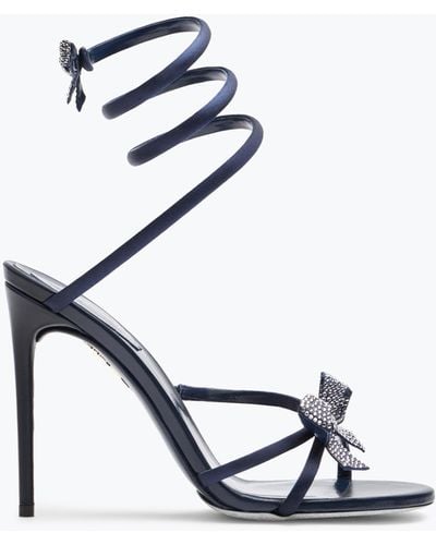 Rene Caovilla Cleo Midnight Sandal With Bows 105 - White