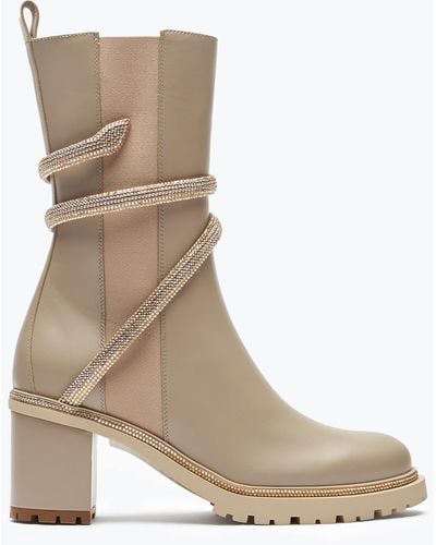 Rene Caovilla Cleo Crystals Bootie 60 - Natural